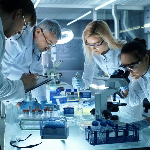 cancer research lab team