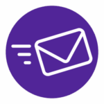 email icon in purple circle