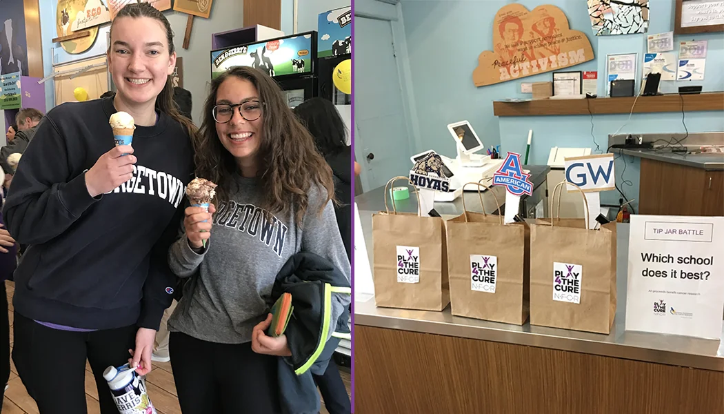 Tip Jar battle Ben and Jerry's Georgetown