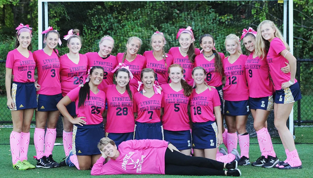 Lynnfield field hockey cancer awareness game