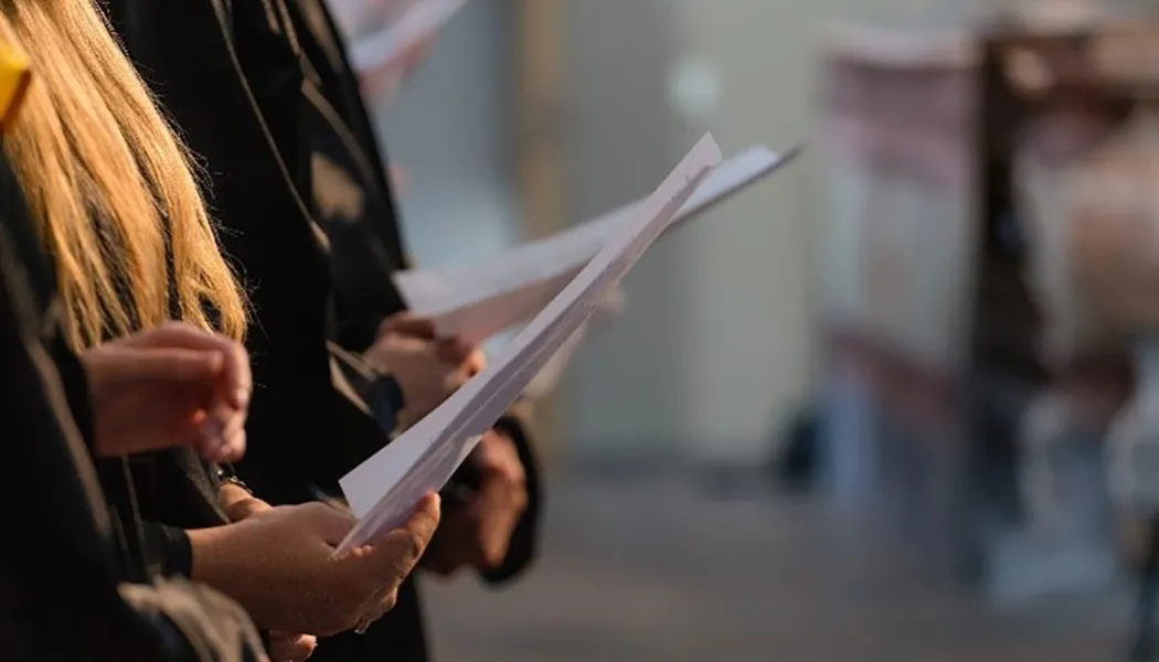 Carol singers during the Holidays