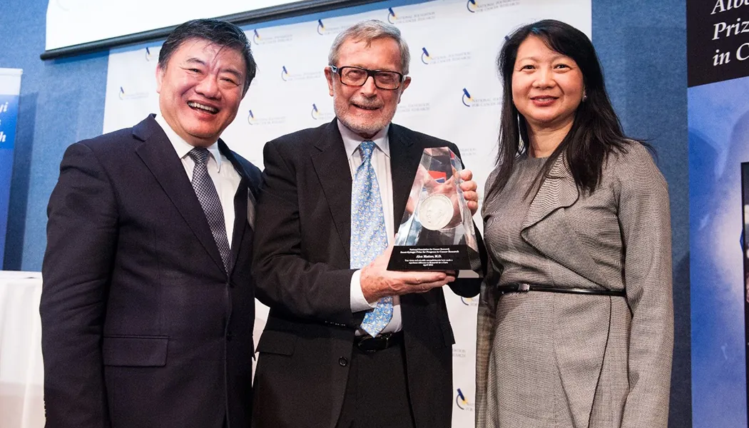 Alex Matter awarded the 2013 Szent-Gyorgyi Prize for Progress in Cancer Research Alex Matter poses with the Szent-Gyorgyi Prize for Progress in Cancer Research
