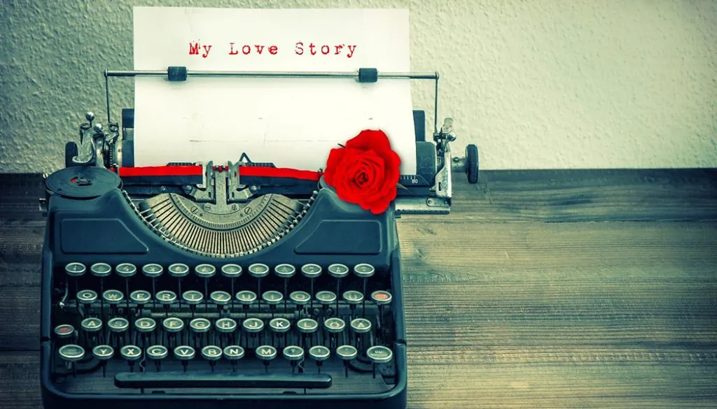 Brandon and Leanne Dunn: Love and support through cancer Love Story typewriter