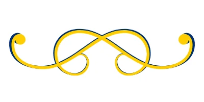 gold blue fancy lines