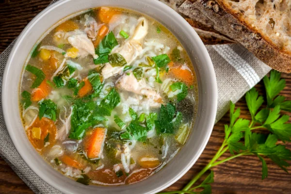 homemade chicken soup