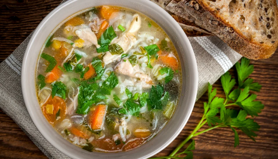 homemade chicken soup