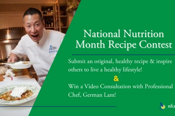 German Lam NFCR National Nutrition Month Contest