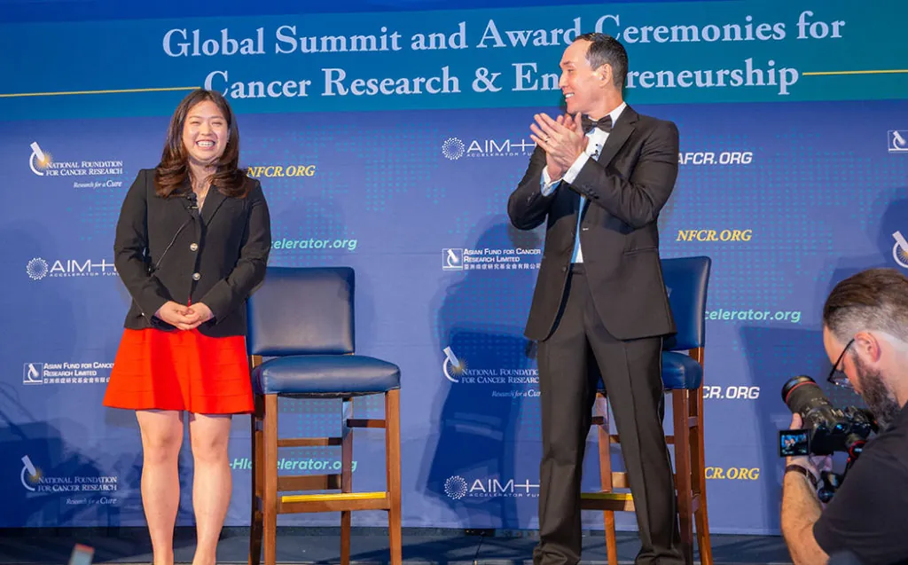 Chelsea Hu with Lance Kawaguchi