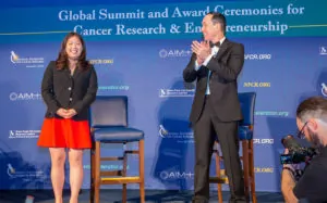 Chelsea Hu with Lance Kawaguchi