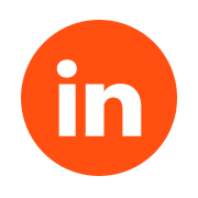 1 orange linkedin icon