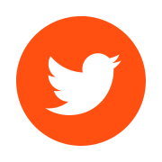 5 orange Twitter icon